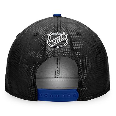 Men's Fanatics Branded Black/Blue Toronto Maple Leafs Authentic Pro Alternate Logo Snapback Hat