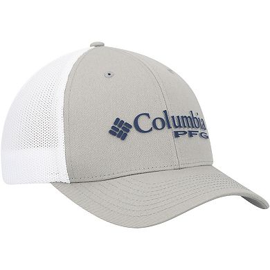 Men's Columbia Gray/White Dallas Cowboys PFG Ball Flex HatÂ 