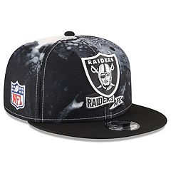 Men's New Era x Alpha Industries Black Las Vegas Raiders A-Frame 9FORTY Trucker Snapback Hat