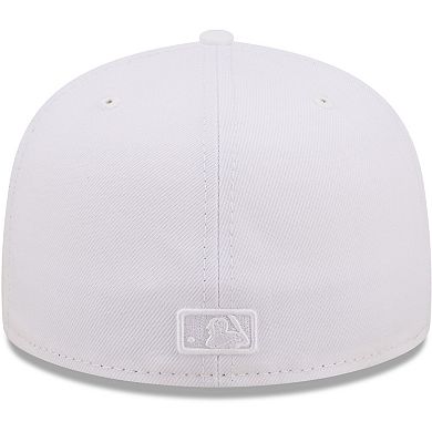 Men's New Era Pittsburgh Pirates White on White 59FIFTY Fitted Hat