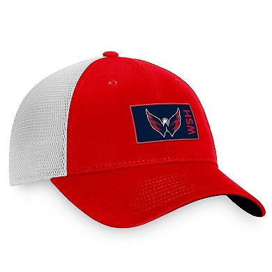 Men's Fanatics Branded Red/White Washington Capitals Authentic Pro Rink Trucker Snapback Hat