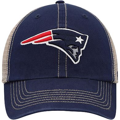 Men's '47 Navy/Natural New England Patriots Trawler Trucker Clean Up Snapback Hat