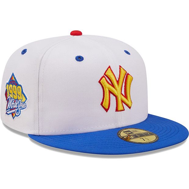 Men's New Era White/Royal York Yankees 1999 World Series Cherry Lolli 59FIFTY Fitted Hat