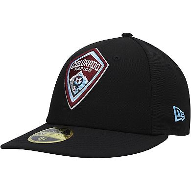 Men's New Era Black Colorado Rapids Primary Logo Low Profile 59FIFTY Fitted Hat