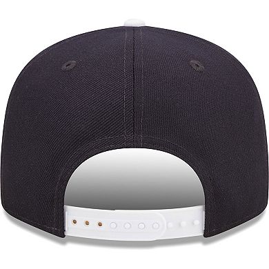 Men's New Era White/Navy Penn State Nittany Lions Retro Sport 9FIFTY Snapback Hat