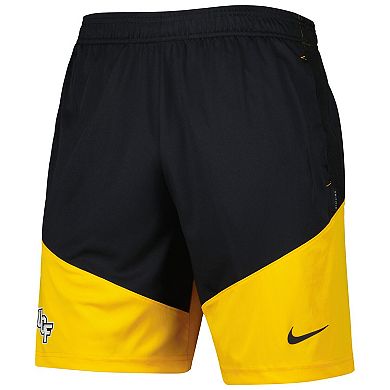 Men's Nike Black/Gold UCF Knights Player Performance Lounge Shorts