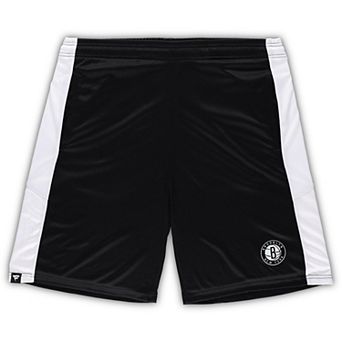 Men's Fanatics Branded Black Brooklyn Nets Big & Tall Champion Rush Practice Shorts
