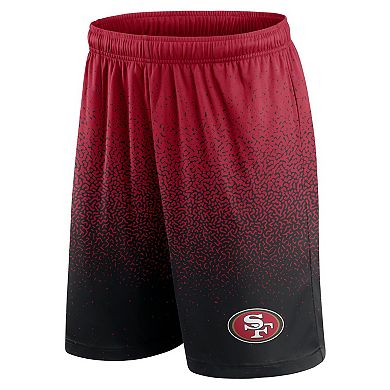 Men's San Francisco 49ers Polyester Jersey Shorts – Black With Pockets (0724-1) 2 thumbnail image