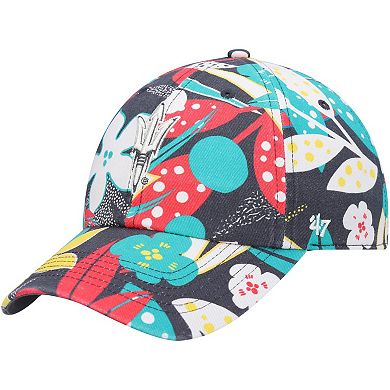 Women's '47 Charcoal Arizona State Sun Devils Plumeria Clean Up Adjustable Hat