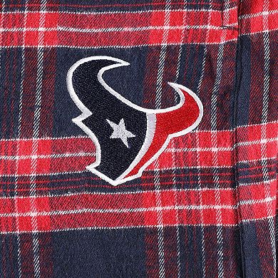 Men's Concepts Sport Navy/Red Houston Texans Big & Tall Flannel Sleep Set