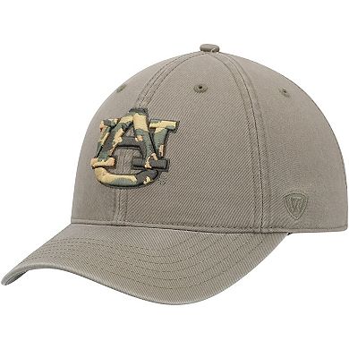 Men's Top of the World Olive Auburn Tigers OHT Military Appreciation Unit Adjustable Hat