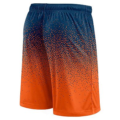Men's Fanatics Branded Navy/Orange Chicago Bears Ombre Shorts