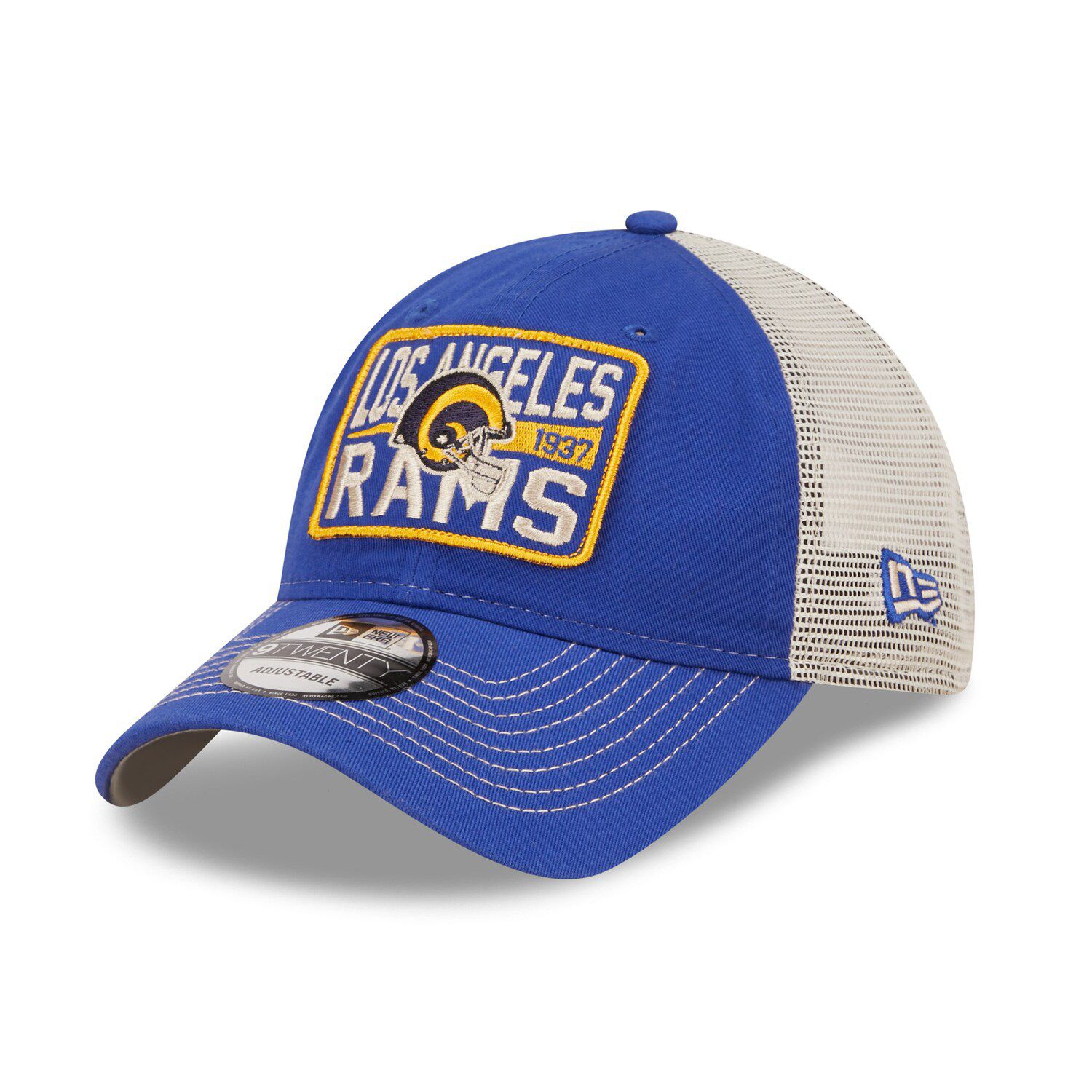 New Era Graphite Los Angeles Rams 2021 NFC West Division Champions 9FORTY Trucker Snapback Hat