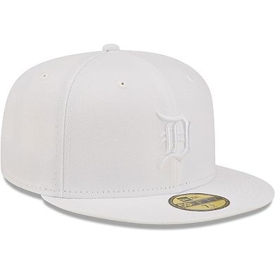 Men's New Era Detroit Tigers White on White 59FIFTY Fitted Hat