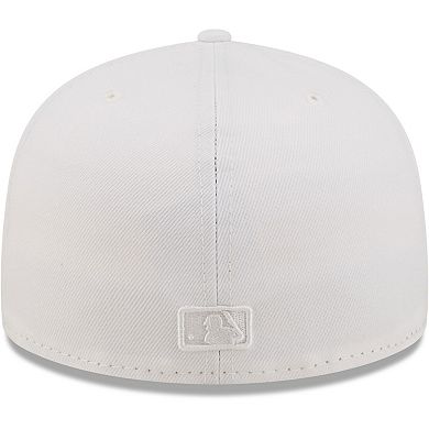 Men's New Era Chicago Cubs White on White 59FIFTY Fitted Hat