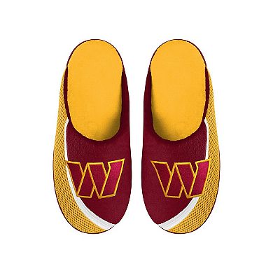 Men's FOCO Washington Commanders Big Logo Color Edge Slippers