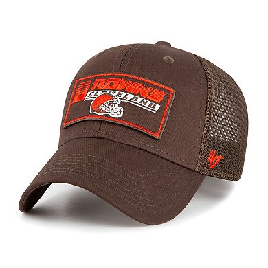 Youth '47 Brown Cleveland Browns Levee MVP Trucker Adjustable Hat