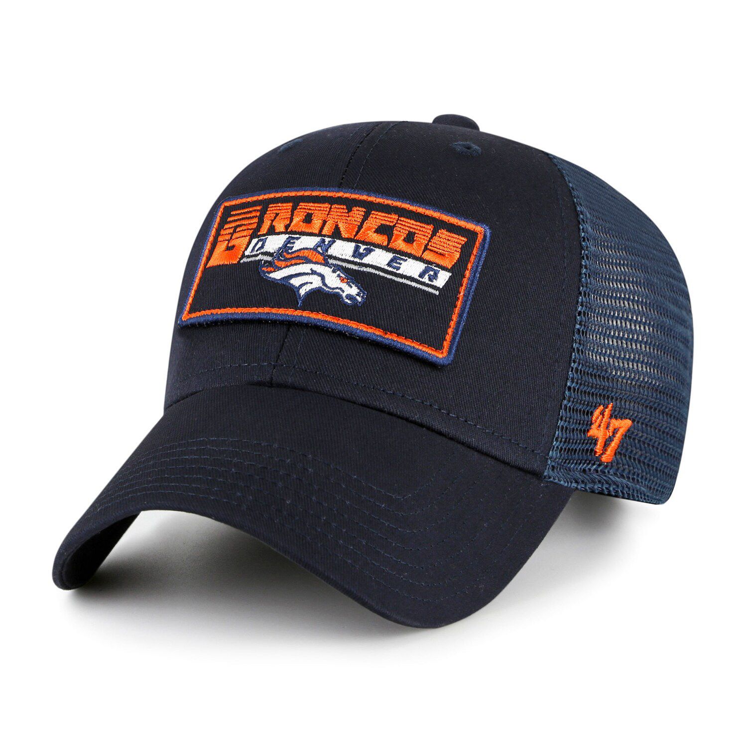 Men's '47 Royal Denver Broncos Gridiron Classics Franchise Legacy Fitted Hat Size: Large