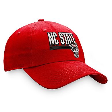Men's Top of the World Red NC State Wolfpack Slice Adjustable Hat