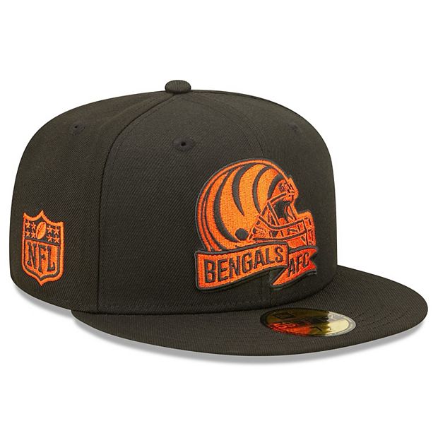 Cincinnati Bengals NFL Sideline Road Black 9FORTY Stretch Snap Cap