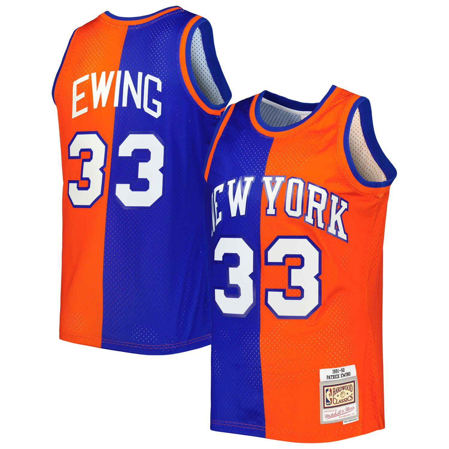 Mitchell & Ness New York Knicks Swingman Jersey Road 1991-92 - Charles Oakley men Jerseys Blue in size:S