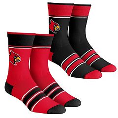 Women's ZooZatz Louisville Cardinals Fuzzy Team Crew Socks