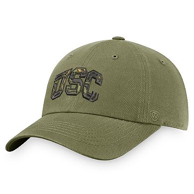 Men's Top of the World Olive USC Trojans OHT Military Appreciation Unit Adjustable Hat