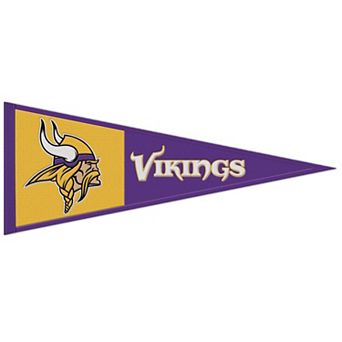 WinCraft Minnesota Vikings 13" x 32" Wool Primary Logo Pennant