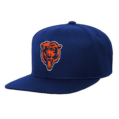 Youth Mitchell & Ness Navy Chicago Bears Gridiron Classics Ground Snapback Hat