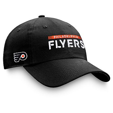 Men's Fanatics Branded Black Philadelphia Flyers Authentic Pro Rink Adjustable Hat