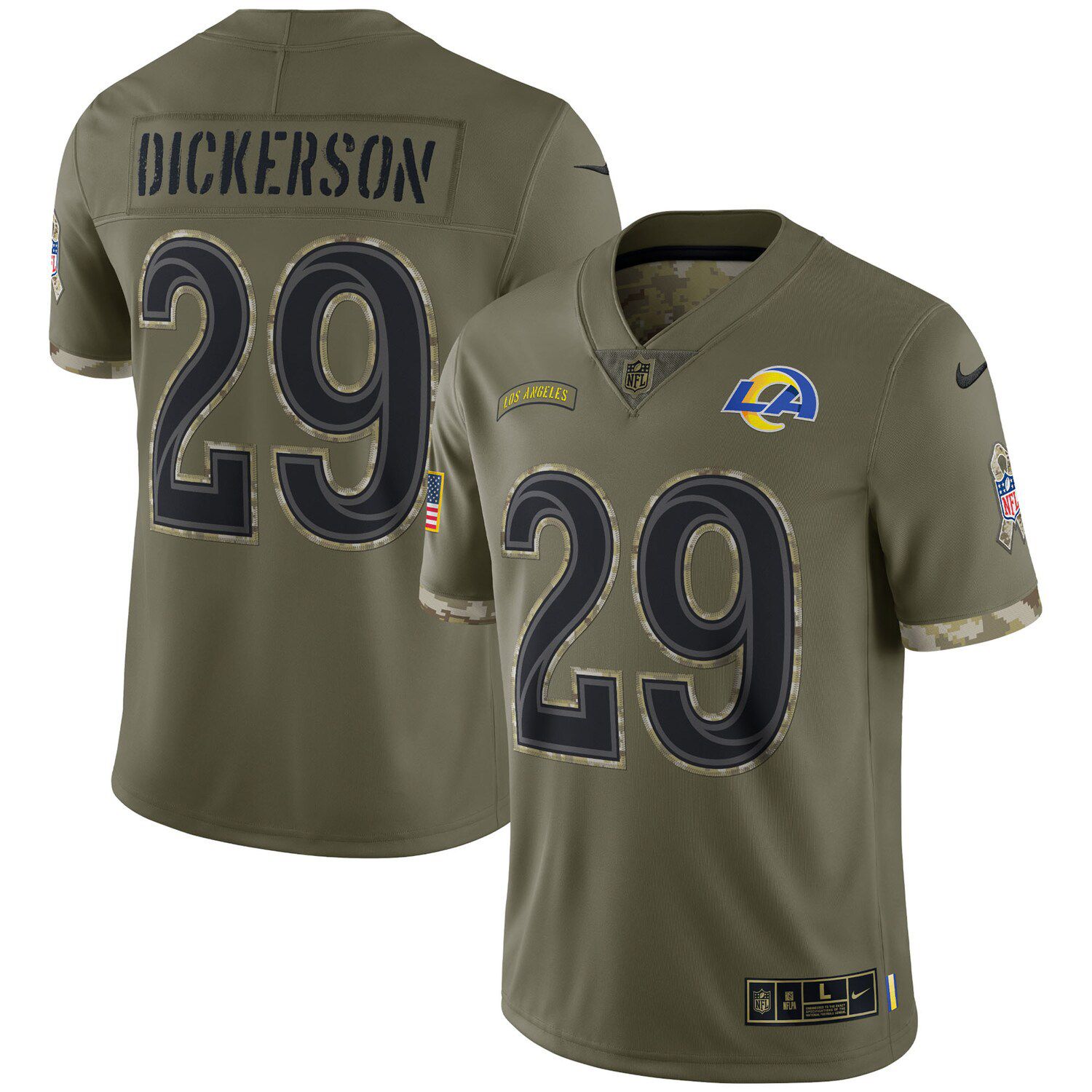 Eric Dickerson Los Angeles Rams Mitchell & Ness Mesh Retired Player Name &  Number Crew Neck Top - Royal