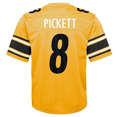 Youth Nike Kenny Pickett Gold Pittsburgh Steelers Inverted Game Jersey