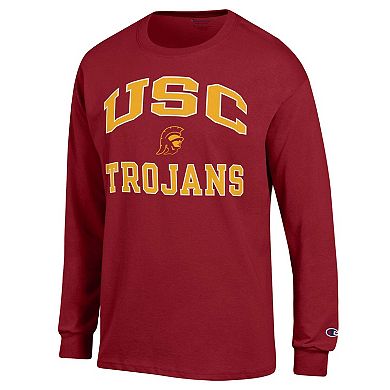Men's Champion Cardinal USC Trojans High Motor Long Sleeve T-Shirt