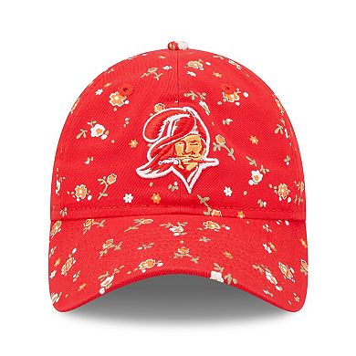 Women's New Era Red Tampa Bay Buccaneers Floral 9TWENTY Adjustable Hat