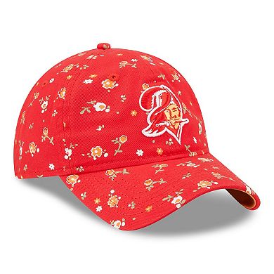 Women's New Era Red Tampa Bay Buccaneers Floral 9TWENTY Adjustable Hat