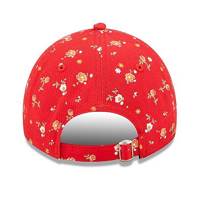 Women's New Era Red Tampa Bay Buccaneers Floral 9TWENTY Adjustable Hat