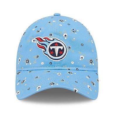 Women's New Era Light Blue Tennessee Titans  Floral 9TWENTY Adjustable Hat