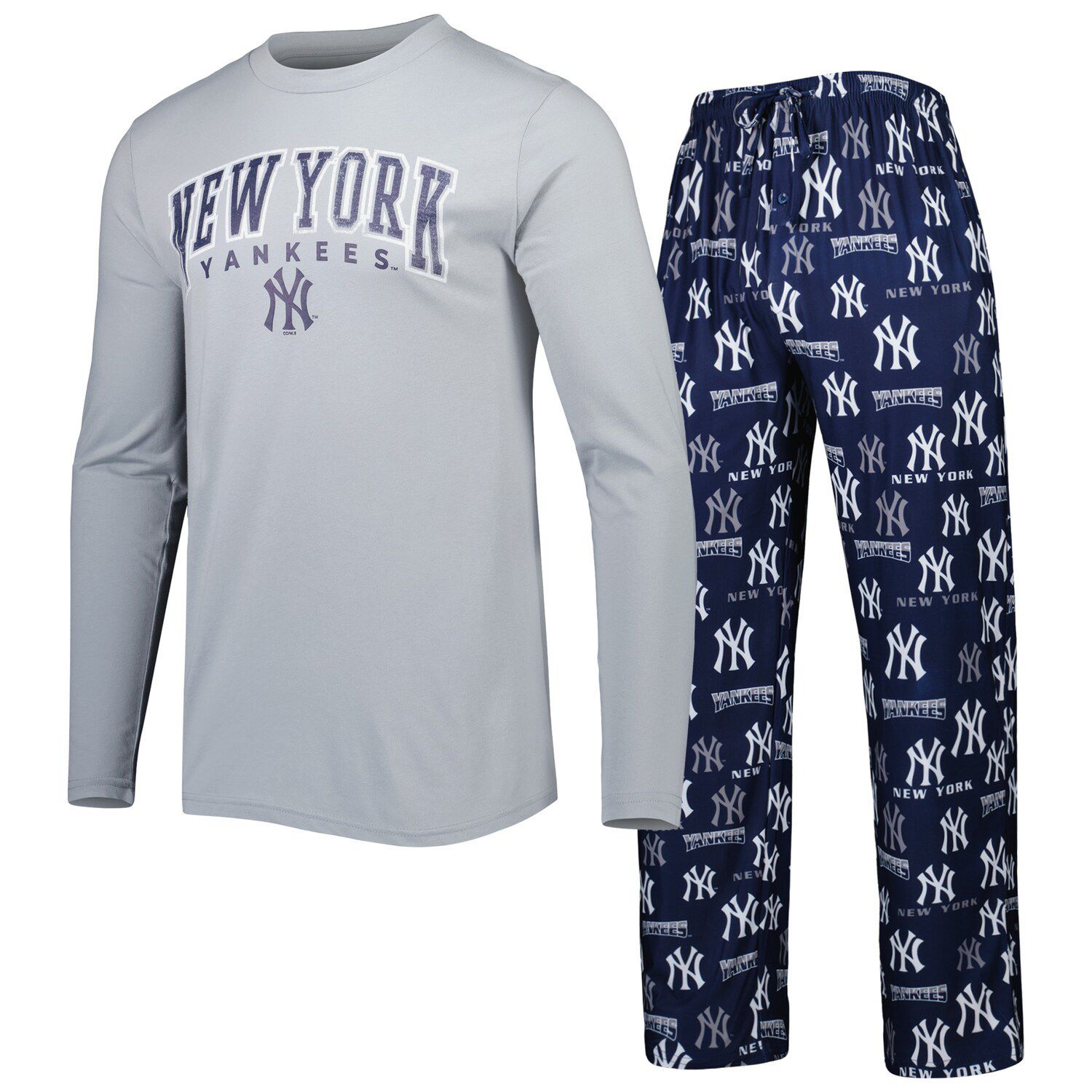 New York Yankees Concepts Sport Women's Vigor Pinstripe Sleep Pant - White, Size: Medium