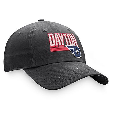 Men's Top of the World Charcoal Dayton Flyers Slice Adjustable Hat
