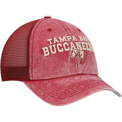 Men's '47 Red Tampa Bay Buccaneers Drumlin Trucker Clean Up Snapback Hat