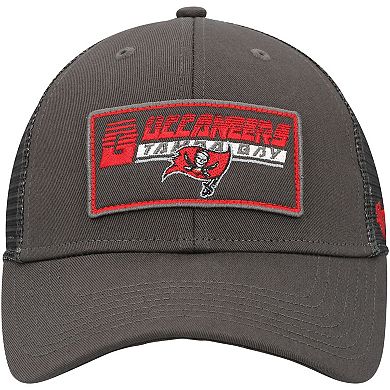 Youth '47 Pewter Tampa Bay Buccaneers Levee MVP Trucker Adjustable Hat
