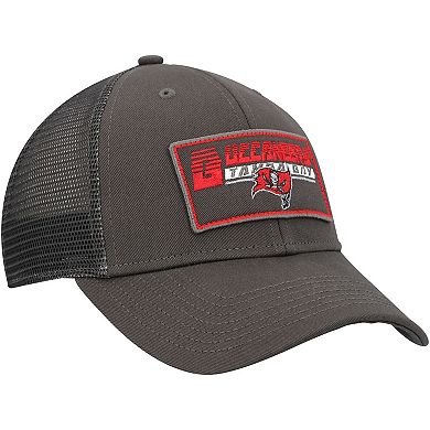 Youth '47 Pewter Tampa Bay Buccaneers Levee MVP Trucker Adjustable Hat