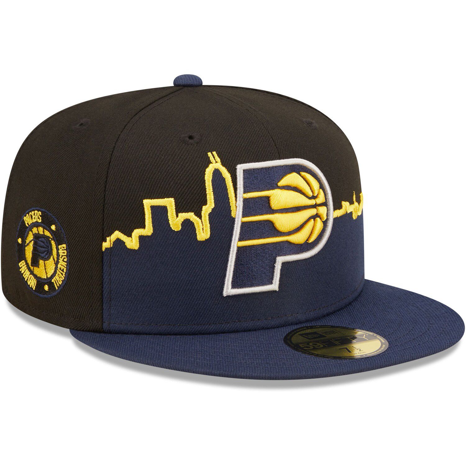 Adult Indiana Pacers Heather Patch 59Fifty Hat by New Era