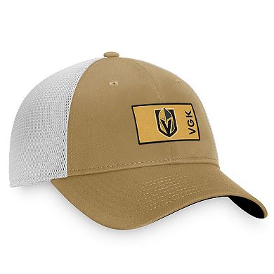 Men's Fanatics Branded Gold/White Vegas Golden Knights Authentic Pro Trucker Snapback Hat