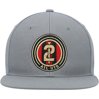 Men's Zephyr Gray Atlanta United FC Logo Snapback Hat