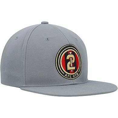 Men's Zephyr Gray Atlanta United FC Logo Snapback Hat