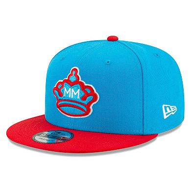 Youth New Era Blue/Red Miami Marlins 2021 City Connect 9FIFTY Snapback Adjustable Hat