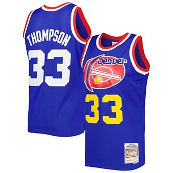 Men's Mitchell & Ness David Thompson Royal Denver Nuggets Hardwood Classics 1975-76 Swingman Jersey