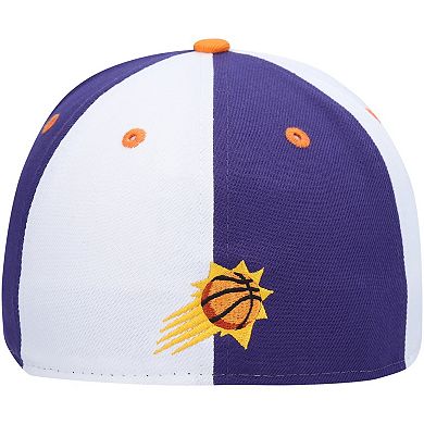 Men's New Era Purple/White Phoenix Suns Script Pinwheel 59FIFTY Fitted Hat