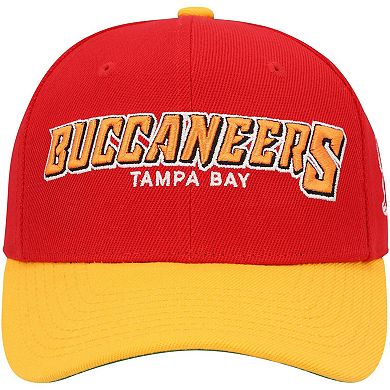 Youth Mitchell & Ness Red/Yellow Tampa Bay Buccaneers Shredder Adjustable Hat
